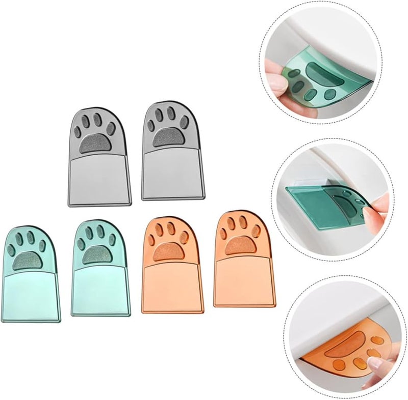 Veemoon 6 Pack Toilet Seat Lift Handles Ergonomic Design for Seniors Durable Bathroom Accessory - Image 2